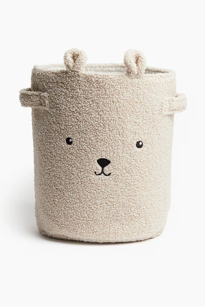 Aufbewahrungskorb aus Teddyfleece
