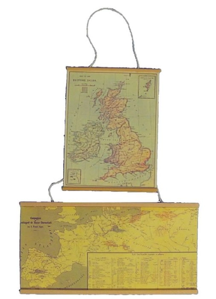 Wall Maps for 12th Scale Dolls House
