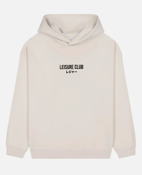 Leisure Club Print Oversized Hoodie