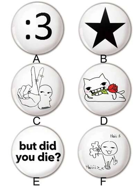 Funny Pattern Badge Brooch, Women's Badge, Pin Brooch, Bag Pendant, Fashion Accessory, Interesting Gift For Friends, Family, Teachers, And Classmates