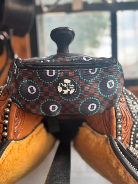 Checkered Eight Ball Pommel Pouch