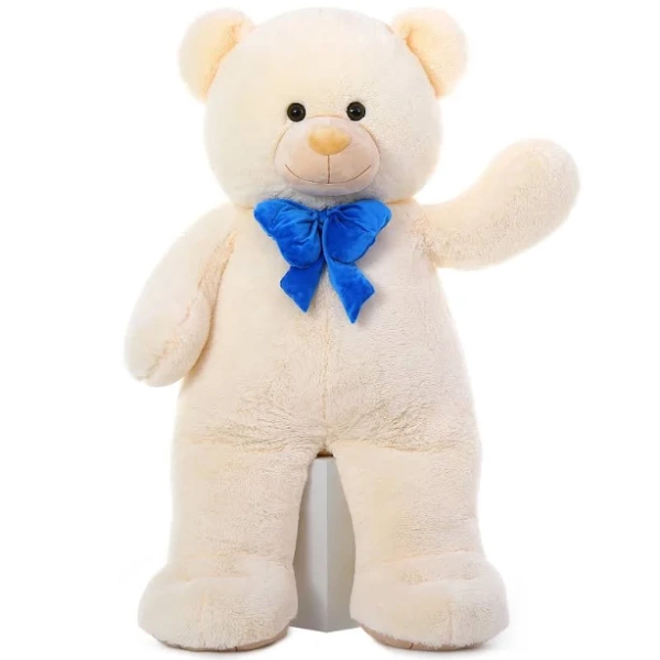 MorisMos Big Teddy Bear 4 ft Stuffed Animal, 47in Stuffed Bear Baby Shower Life Size Giant Teddy for
