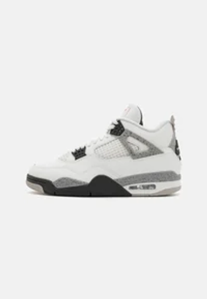 AIR JORDAN 4 RETRO - Høye joggesko - summit white/fire red/tech grey/black