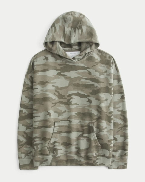 Hollister Feel Good Oversized Camo Hoodie