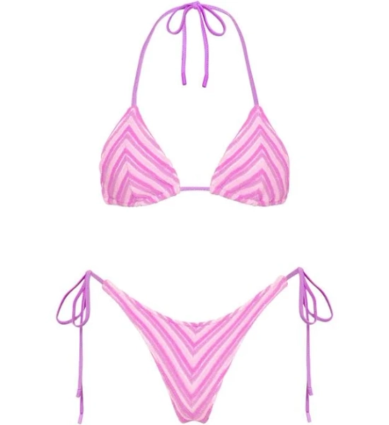 Vinca Lotus Terry Towelling Triangle Bikini Set