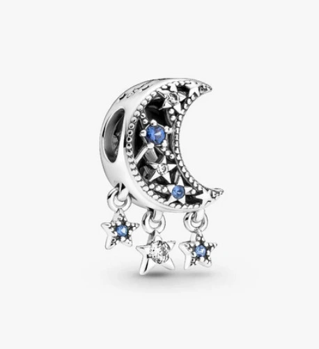 Star & Crescent Moon Charm - Pandora