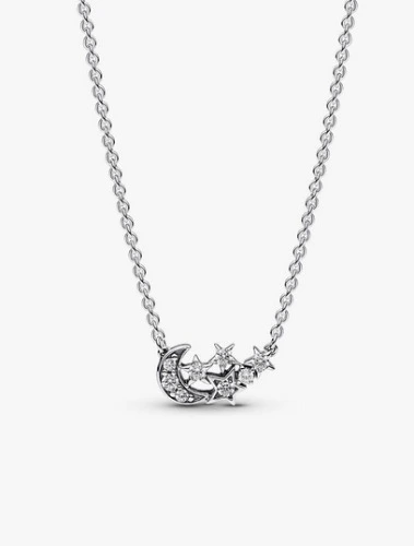 Sparkling Moon & Star Collier Necklace - Pandora