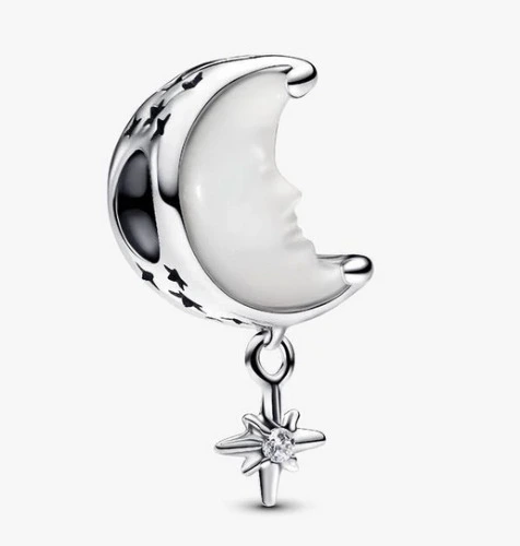 Moon & North Star Charm - Pandora