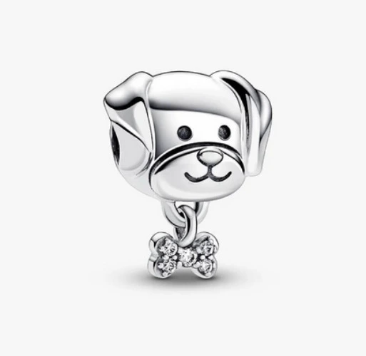 Pet Dog & Bone Charm - Pandora