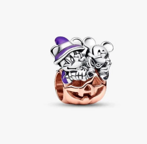 Disney Mickey Mouse & Minnie Mouse Halloween Pumpkin Charm - Pandora