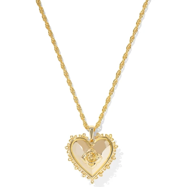 Kendra Scott Women's Mallory Rose Locket Short Pendant Necklace