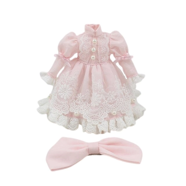 Neo Blythe Doll Elegant Princess Dress With Bow Pin