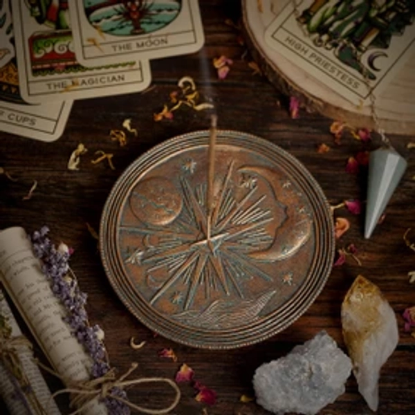 Mystic Legends Sun and Moon Incense Burner