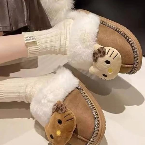 UGG Australia Size 8 Hello Kitty Winter Slippers - New Women | Color: Brown/Yellow | Size: 8