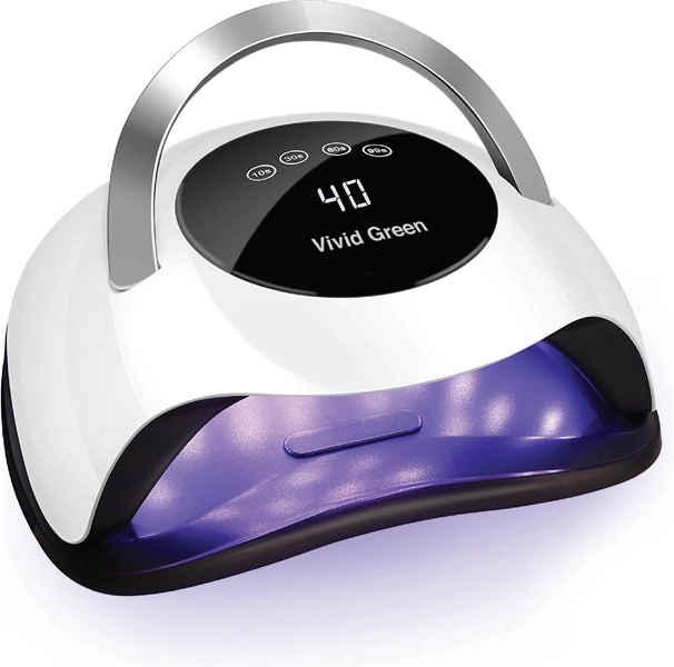 Nagellamp voor Gellak 120W - UV Lamp Gelnagels - Gellak - Led Lamp Nagels - Nageldroger - Nagellak Droger - 120W - Vivid Green