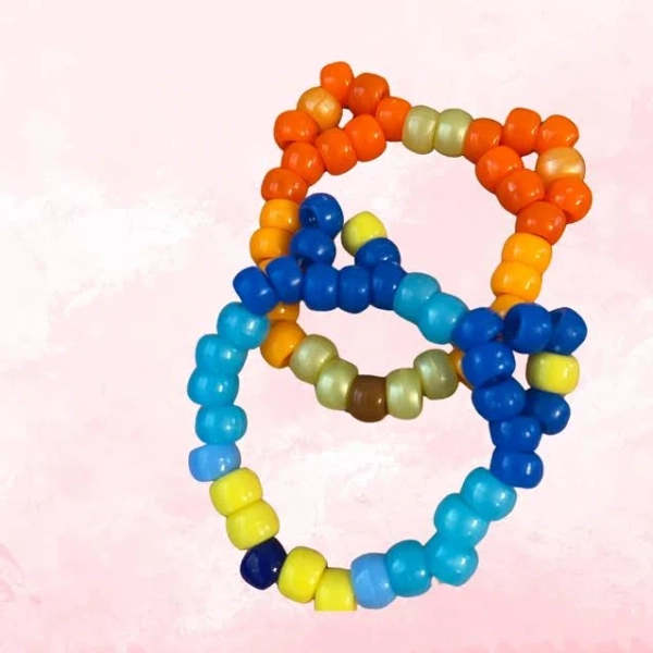 Bluey and Bingo Beaded Bracelet Set