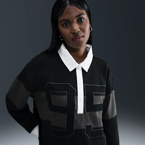 Nike Sportswear Women's Long-Sleeve Graphic Polo Top