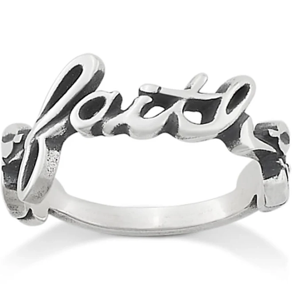 James Avery Sterling Silver Faith Ring