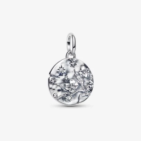 Pandora Sterling Silver Cherry Blossom Medallion Charm