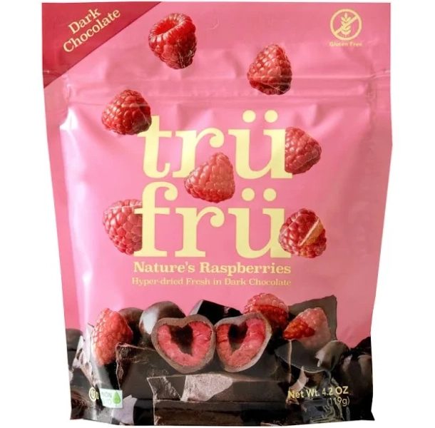 Tru Fru Freeze Dried Raspberries in Dark & White Chocolate