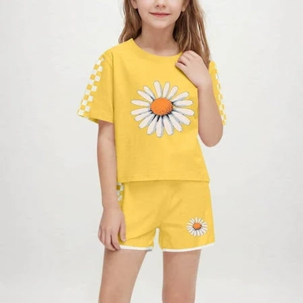 Atoguta Girls Outfits T-Shirt Tops and Short Pants 2pcs Girls Summer Outfits
