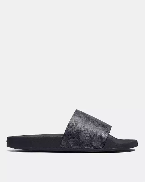 Charcoal Udele Sport Slide In Signature Canvas