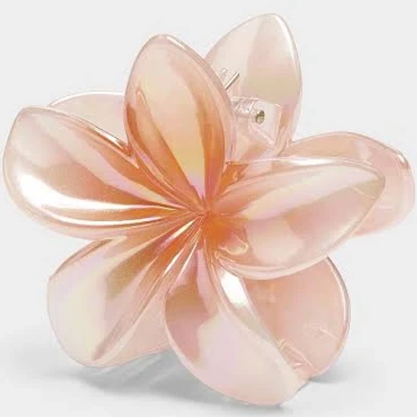 Simons - La grande Pince à Cheveux fleur hawaïenne irisée