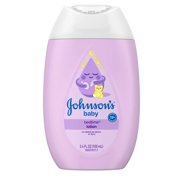 Johnson's Baby Moisturizing Bedtime Baby Lotion, Paraben-Free, 3.4 fl. oz - Walmart.com
