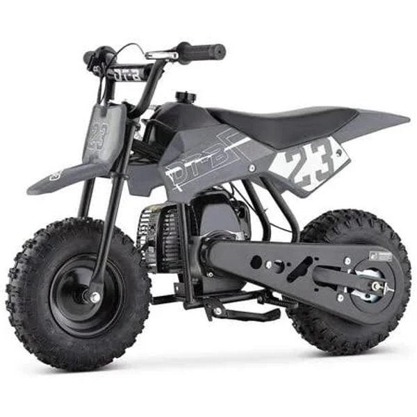Aoemoe Mini Kid Dirt Bike, 49 CC 2-Stroke Gas Bike with Off-Rode Tire, Suspensions, Disc Brakes, Max Load 160Lbs, Up to 20Mph, EPA Approved, Size: 38,