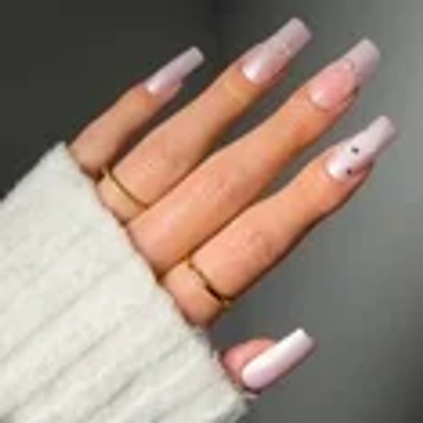 Salon Perfect Valentines Day Artificial Fake Press On Nails, 500 Viral Nail Edit Soft Launch, Medium Almond, File, Glue and Prep Pad Included, 30 Nails
