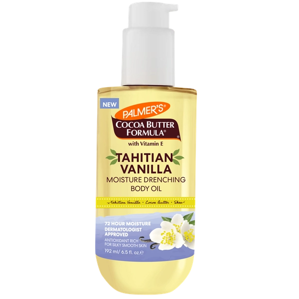 Palmer's Cocoa Butter Formula Tahitian Vanilla Moisture Drenching Body Oil, 6.5 OZ