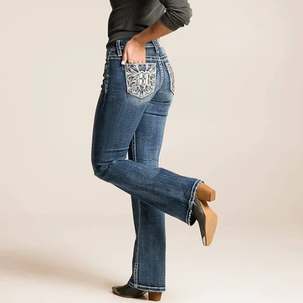 Miss Me Women's Universal Boot Stretch Jean in K1530/Blue | Size: 31/30 | Buckle