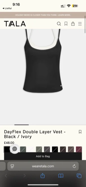 DayFlex Double Layer Vest Color Black