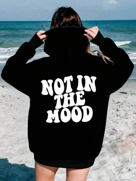 SHEIN Teenage Youth Junior Loose Fit Drop Shoulder Knitted Hoodie