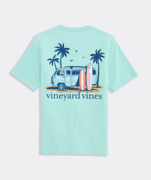 Boys' Pup And Surf Van Short-Sleeve Pocket Tee