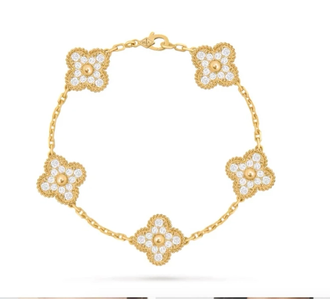 Vintage Alhambra bracelet, 5 motifs