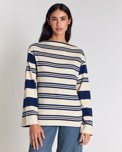 Lubin navy blue striped t-shirt