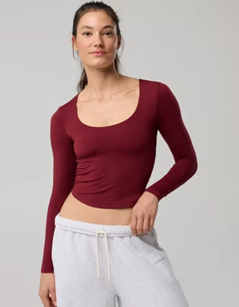 OFFLINE By Aerie Real Me Long Sleeve Scoop T-Shirt