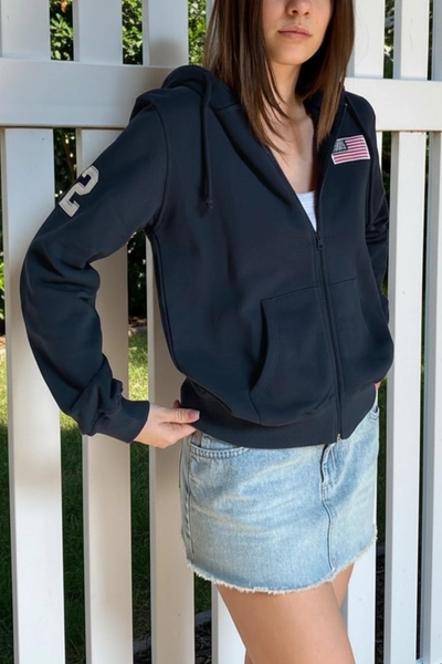 Zip-up hoodie