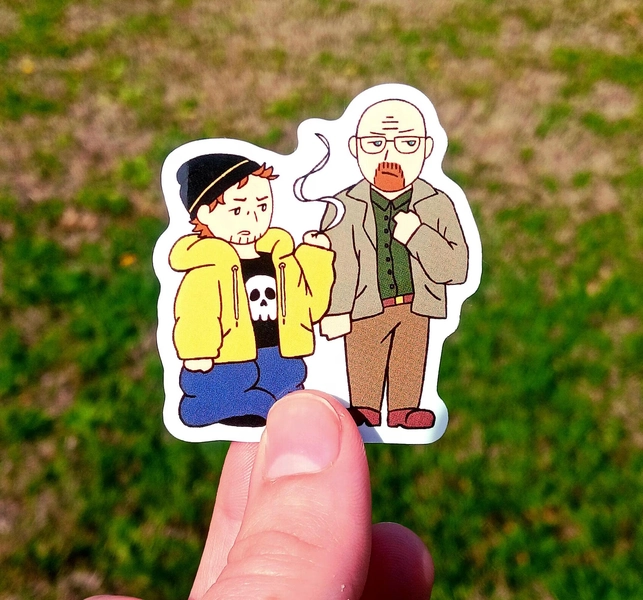 Breaking Bad Sticker – Walter and Jessie Waterproof Vinyl Decal