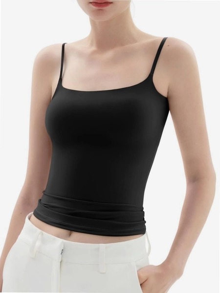 Stretch Camisole Tank Tops for Women - Spaghetti Strap Undershirt Cami Fits Women