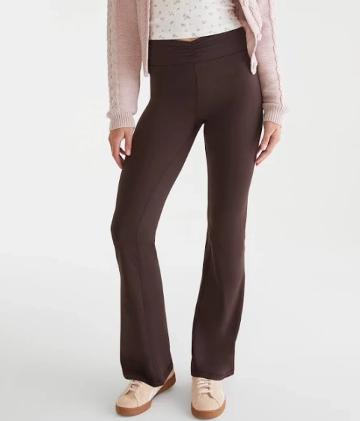 Aeropostale Women's High-Rise Cinch Flare Leggings