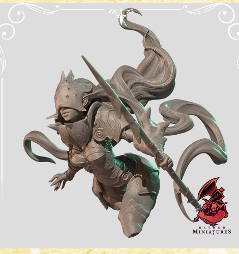 Tyra Sea Warden Bust | Beyond Miniatures