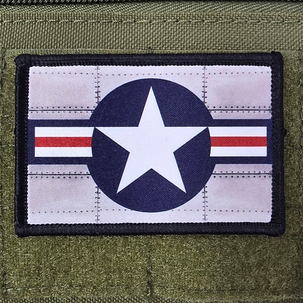 USAF Patch Roundel Moral Meme Tactical Military USA Hook &amp; Loop 3x2