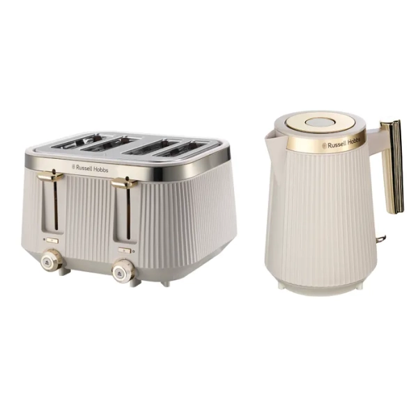 Bronte Kettle and Toaster Stone 4 Slice