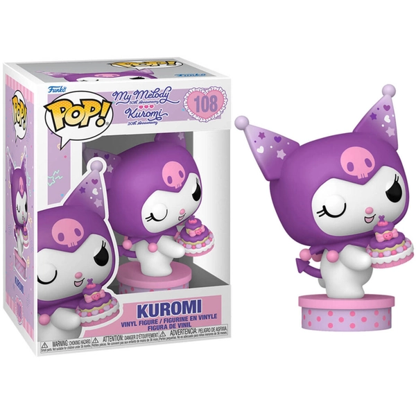 Hello Kitty and Friends Kuromi 20th Kuromi with Cake Pop! Vinyl Figure | Nexus vefverslun