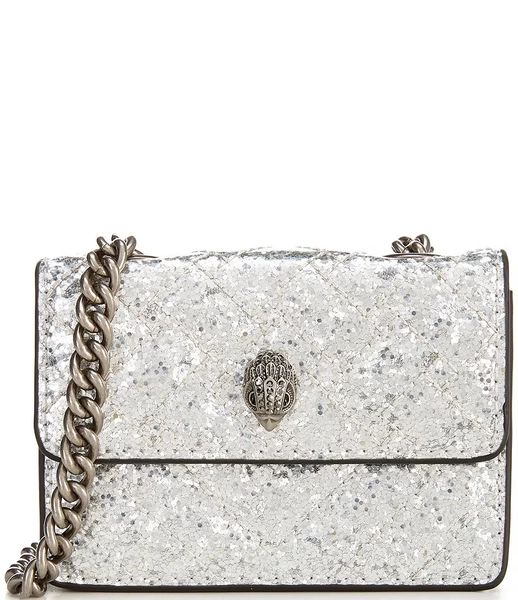 Kurt Geiger London Micro Metallic Sequin Chain Crossbody Bag