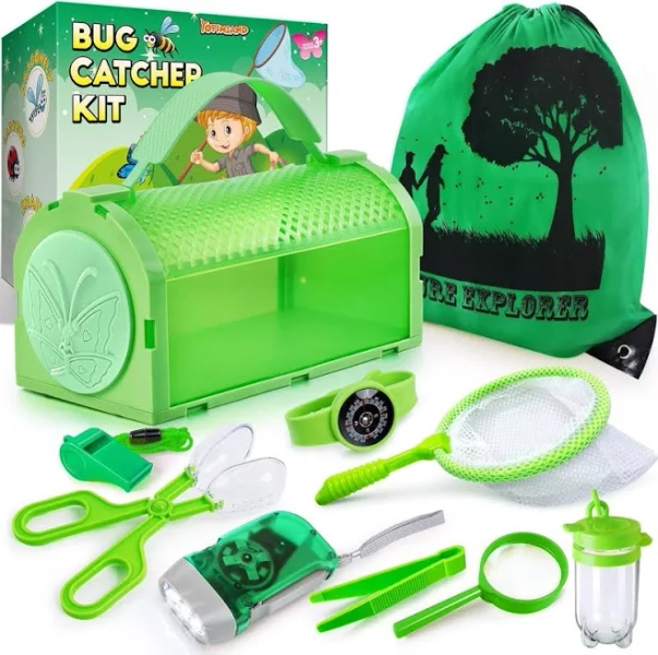 Bug Catcher Kit & Outdoor Explorer Kit For Kids, 10 Pcs Bug Catching