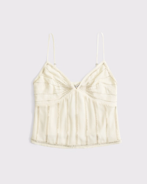 V-Neck Beaded Cami