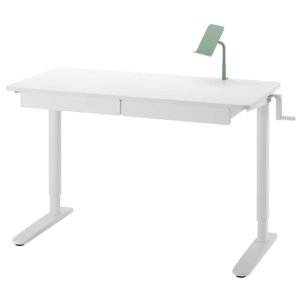 RELATERA Desk combination sit/stand - white/light gray-green 46 1/8x23 5/8 "